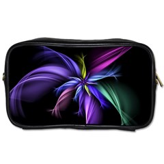 Fractal Floral Pattern Petals Toiletries Bag (one Side) by Pakrebo