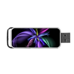 Fractal Floral Pattern Petals Portable Usb Flash (one Side) by Pakrebo