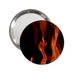 Smoke Flame Abstract Orange Red 2.25  Handbag Mirrors Front