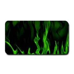 Smoke Flame Abstract Green Medium Bar Mats by Pakrebo