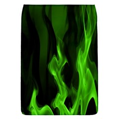 Smoke Flame Abstract Green Removable Flap Cover (s) by Pakrebo