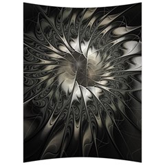 Fractal Abstract Pattern Silver Back Support Cushion by Pakrebo