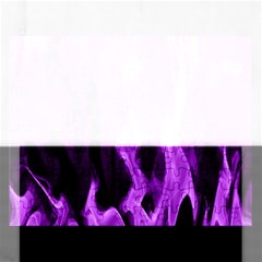 Smoke Flame Abstract Purple Rectangular Jigsaw Puzzl