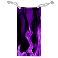 Smoke Flame Abstract Purple Jewelry Bag by Pakrebo