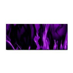 Smoke Flame Abstract Purple Hand Towel by Pakrebo