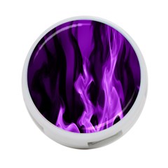 Smoke Flame Abstract Purple 4-port Usb Hub (one Side) by Pakrebo