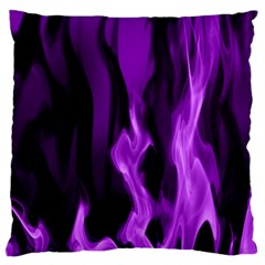 Smoke Flame Abstract Purple Standard Flano Cushion Case (one Side) by Pakrebo