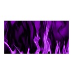 Smoke Flame Abstract Purple Satin Wrap Front