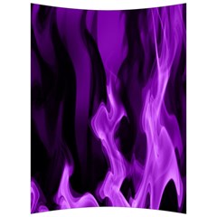 Smoke Flame Abstract Purple Back Support Cushion by Pakrebo