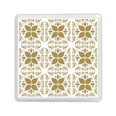 Illustrations Pattern Gold Floral Texture Design Memory Card Reader (square) by Pakrebo