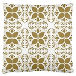 Illustrations Pattern Gold Floral Texture Design Large Cushion Case (Two Sides) Front