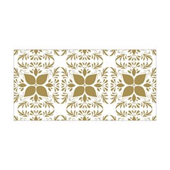 Illustrations Pattern Gold Floral Texture Design Yoga Headband by Pakrebo