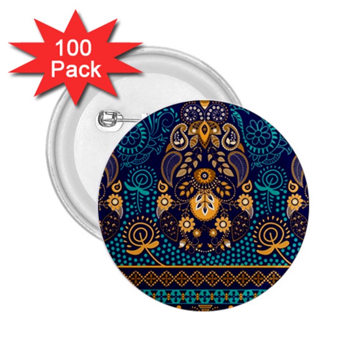 African Pattern 2.25  Buttons (100 pack) 