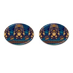 African Pattern Cufflinks (oval) by Sobalvarro