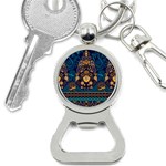 African Pattern Bottle Opener Key Chain Front