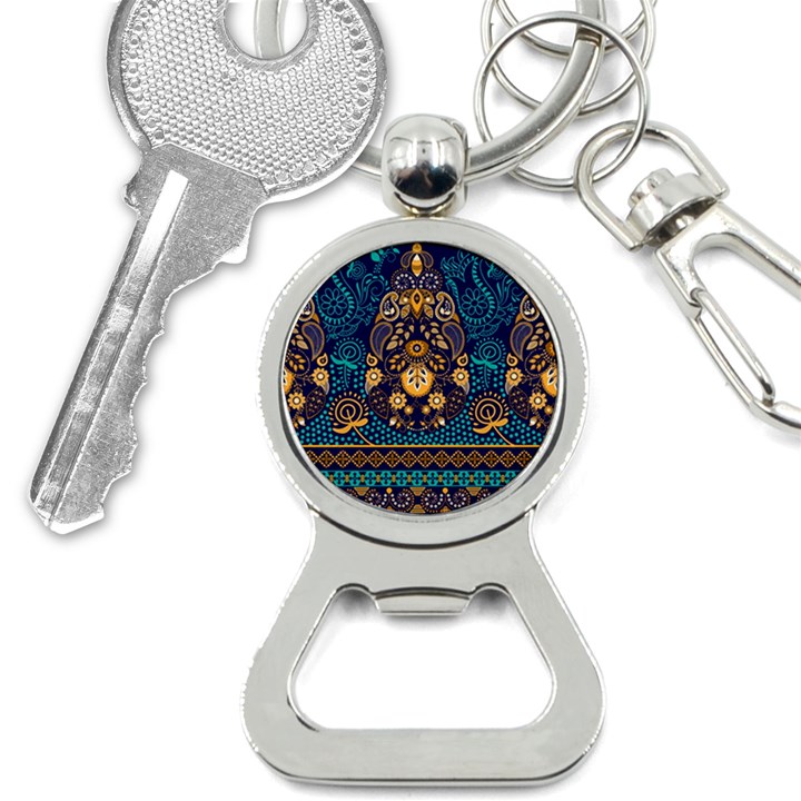 African Pattern Bottle Opener Key Chain