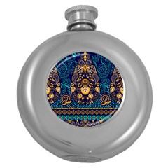 African Pattern Round Hip Flask (5 Oz) by Sobalvarro