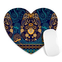 African Pattern Heart Mousepads by Sobalvarro