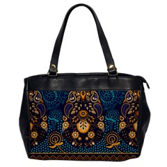 African Pattern Oversize Office Handbag