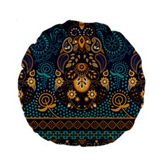 African Pattern Standard 15  Premium Round Cushions