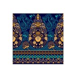 African Pattern Satin Bandana Scarf Front