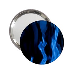 Smoke Flame Abstract Blue 2 25  Handbag Mirrors by Pakrebo