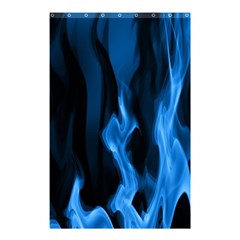 Smoke Flame Abstract Blue Shower Curtain 48  X 72  (small)  by Pakrebo