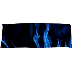 Smoke Flame Abstract Blue Body Pillow Case Dakimakura (two Sides) by Pakrebo