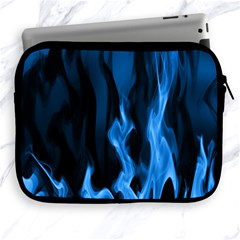 Smoke Flame Abstract Blue Apple Ipad 2/3/4 Zipper Cases by Pakrebo