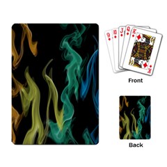 Smoke Rainbow Colors Colorful Fire Playing Cards Single Design (rectangle) by Pakrebo