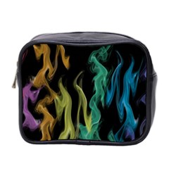 Smoke Rainbow Colors Colorful Fire Mini Toiletries Bag (two Sides) by Pakrebo