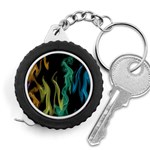 Smoke Rainbow Colors Colorful Fire Measuring Tape Front