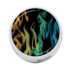 Smoke Rainbow Colors Colorful Fire 4-port Usb Hub (two Sides) by Pakrebo