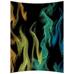 Smoke Rainbow Colors Colorful Fire Back Support Cushion by Pakrebo