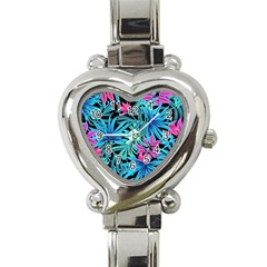 Leaves  Heart Italian Charm Watch by Sobalvarro