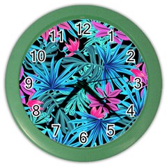 Leaves  Color Wall Clock