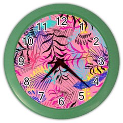 Leaves Color Wall Clock by Sobalvarro