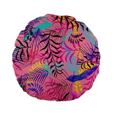 Leaves Standard 15  Premium Flano Round Cushions by Sobalvarro