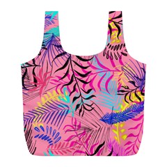 Leaves Full Print Recycle Bag (l)