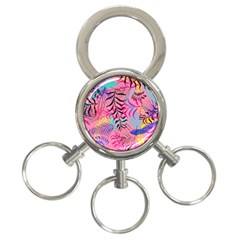 Leaves 3-ring Key Chain