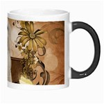 Cute Maltese Puppy With Flowers Morph Mugs Right