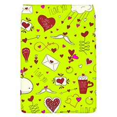 Valentin s Day Love Hearts Pattern Red Pink Green Removable Flap Cover (s) by EDDArt