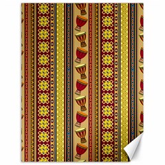 Traditional Africa Border Wallpaper Pattern Colored 4 Canvas 18  X 24  by EDDArt