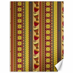 Traditional Africa Border Wallpaper Pattern Colored 4 Canvas 36  X 48  by EDDArt