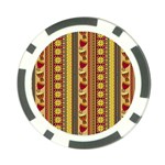 Traditional Africa Border Wallpaper Pattern Colored 4 Poker Chip Card Guard Front