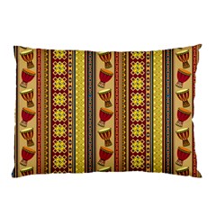 Traditional Africa Border Wallpaper Pattern Colored 4 Pillow Case by EDDArt