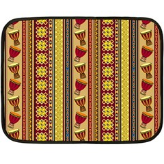 Traditional Africa Border Wallpaper Pattern Colored 4 Fleece Blanket (mini) by EDDArt