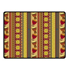 Traditional Africa Border Wallpaper Pattern Colored 4 Fleece Blanket (small) by EDDArt