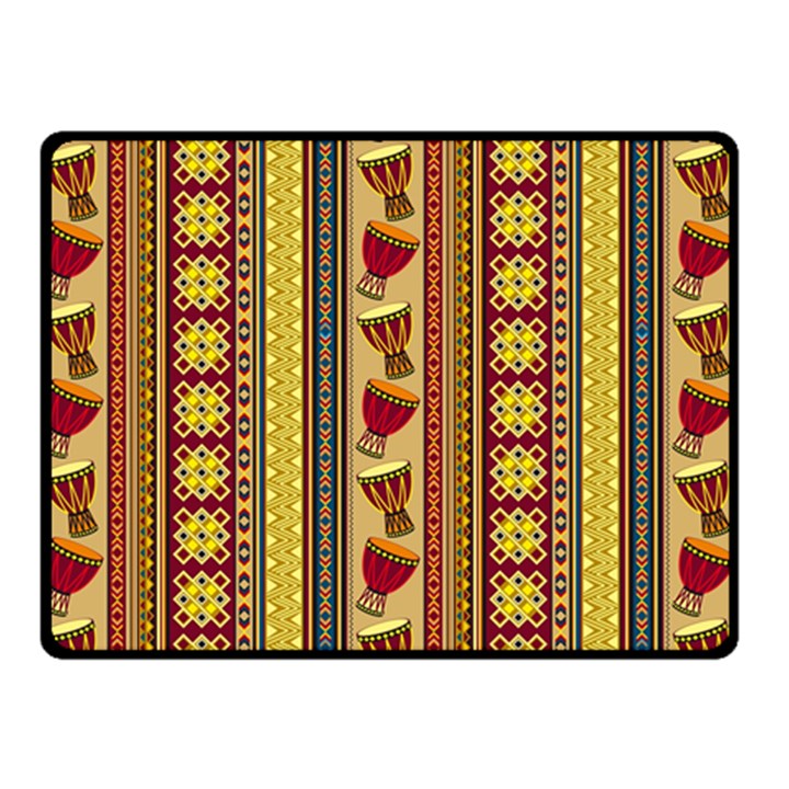 Traditional Africa Border Wallpaper Pattern Colored 4 Fleece Blanket (Small)