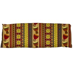 Traditional Africa Border Wallpaper Pattern Colored 4 Body Pillow Case (dakimakura) by EDDArt